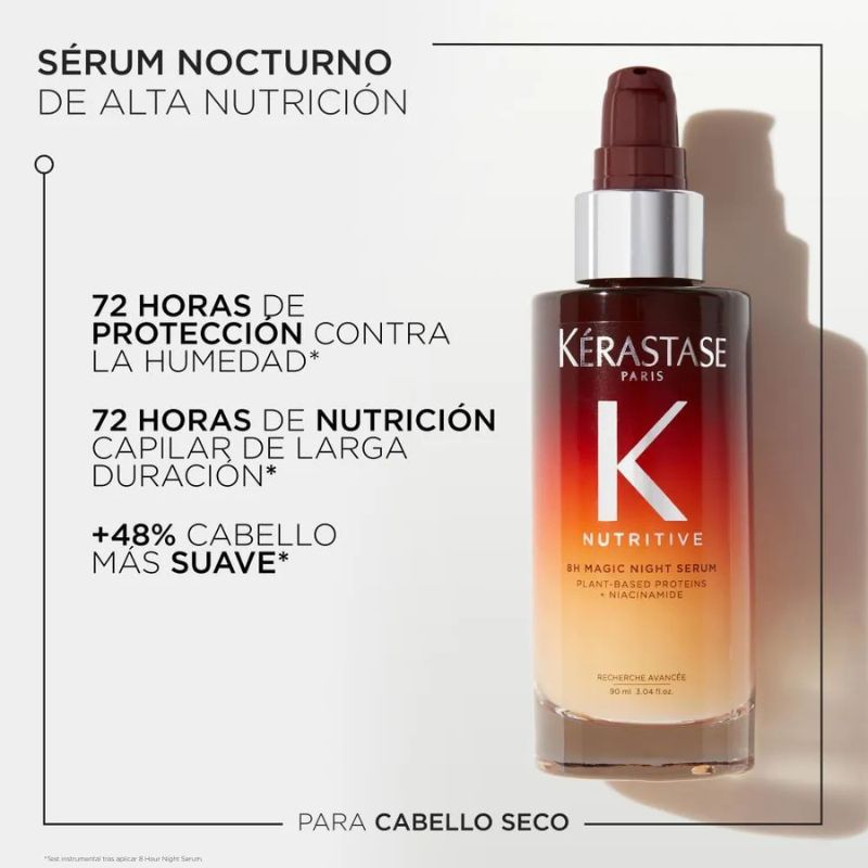 Sérum Nocturno Nutritivo Kérastase 8H Magic Night 90ml Nutrición cabello seco - Imagen 2