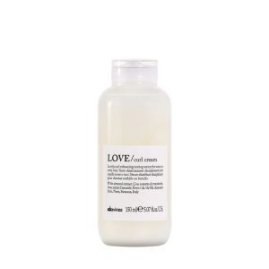 Crema Ligera sin Enjuague para Realzar Rizos Davines LOVE CURL Curl Cream para Cabellos Ondulados, muy Rizados o Rebeldes 150ml