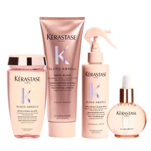Rutina Hidratante Protectora y Anti Frizz con Efecto de Brillo Kérastase Gloss Absolu (Para Cabello de Fino a Medio)