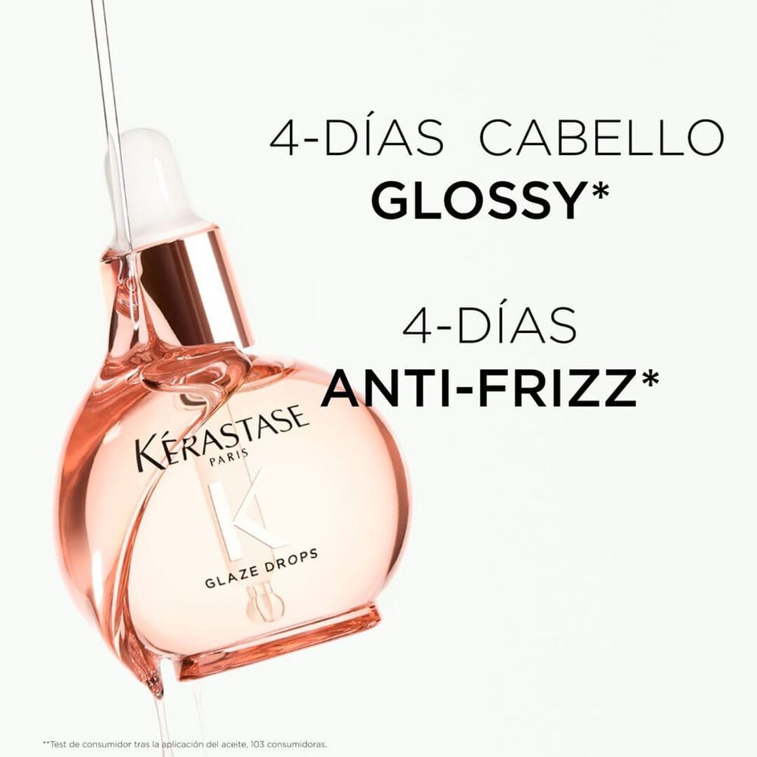 Aceite Ligero Anti Frizz Brillo Intenso Kérastase Gloss Absolu Glaze Drops 45ml - Imagen 3