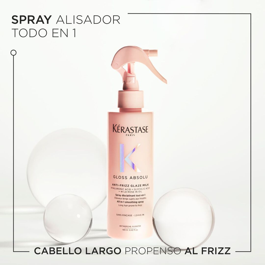 Rutina Hidratante Protectora y Anti Frizz con Efecto de Brillo Kérastase Gloss Absolu (Para Cabello de Fino a Medio) - Imagen 4