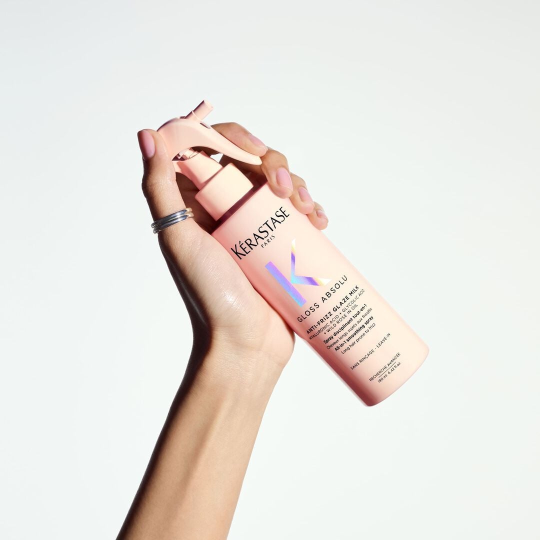 Spray Termo Protector Suavizante Todo en Uno Kérastase Gloss Absolu Anti-Frizz Glaze Milk 190ml (Para Cabello de Fino a Medio) - Imagen 3