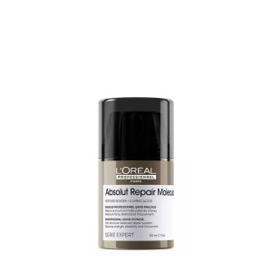 Termo Protector Portable Leave-in-Mask para Reparar el Cabello Dañado ABSOLUT REPAIR MOLECULAR L’Oreal Serie Expert 50ml - Travel Size