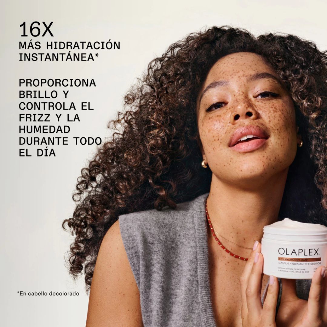 Mascarilla Reparadora Hidratante Fortalecedora y Anti Quiebre Olaplex RICH HYDRATION MASK 200ml (Cabellos Medio a Grueso) - Imagen 3