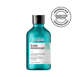 Shampoo Anti-Grasa para Cuero Cabelludo Graso Scalp Advanced L’Oreal Serie Expert 300ml