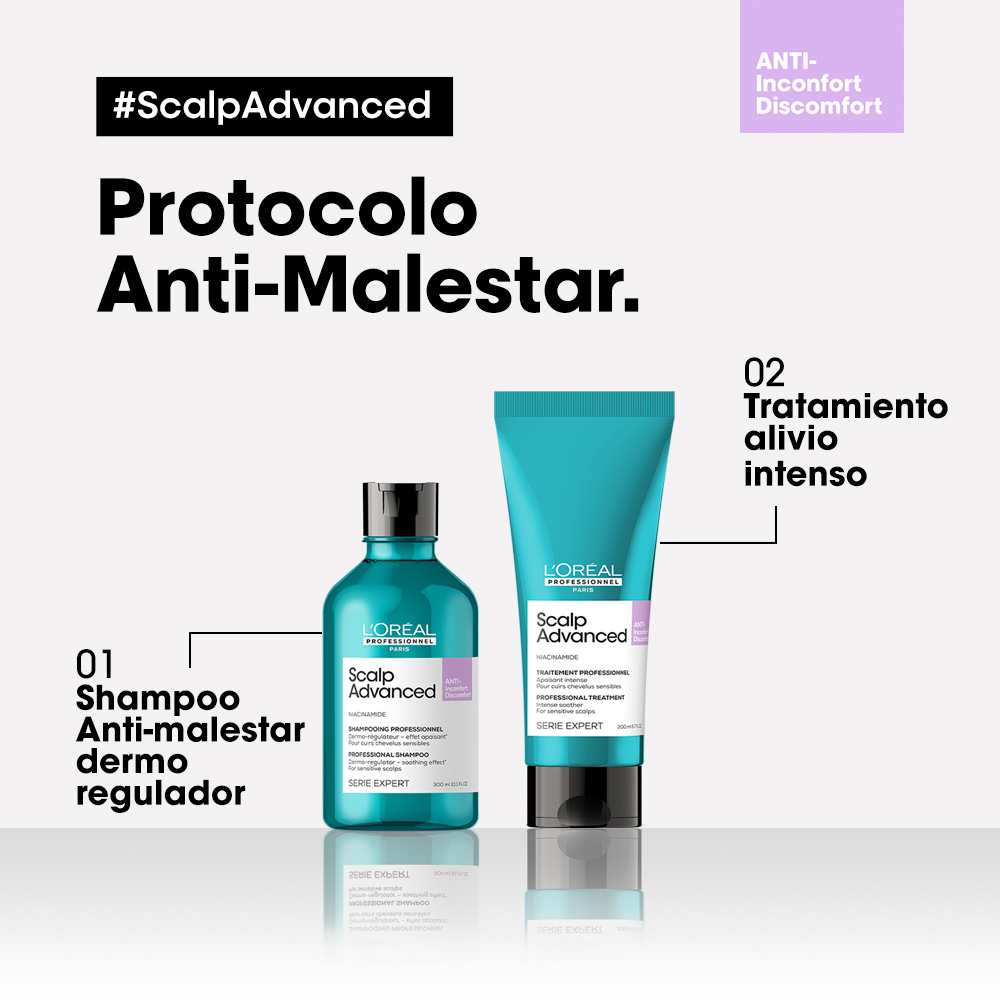 Tratamiento Alivio Intenso Cuero Cabelludo Sensible Scalp Advanced L’Oreal Serie Expert 200ml - Imagen 5