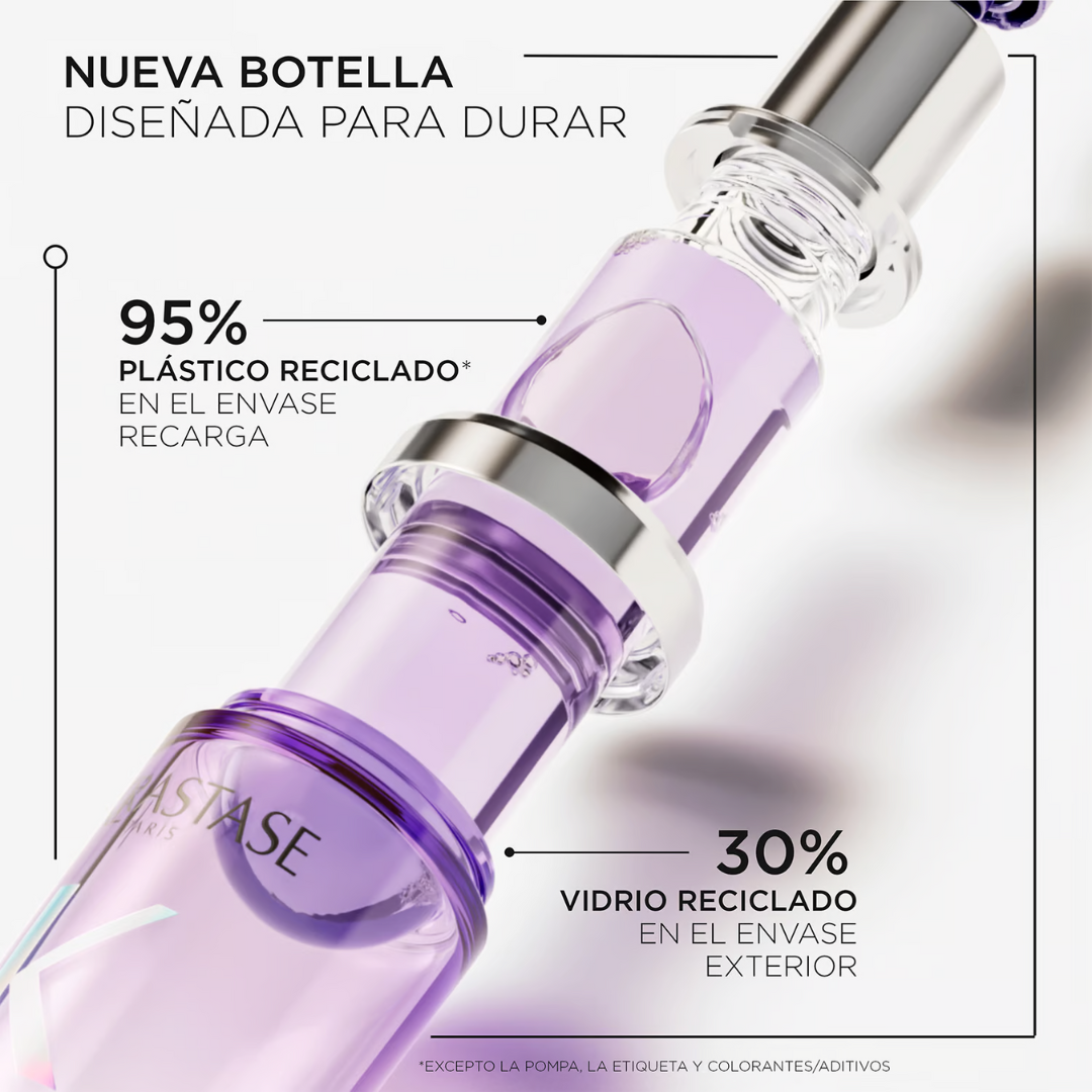 Aceite Termo Protector Hidratante y Fortalecedor para Cabello Rubio Decolorado Kerastase Blond Absolu L´Huile Cicagloss - Recargable 75ml - Imagen 4