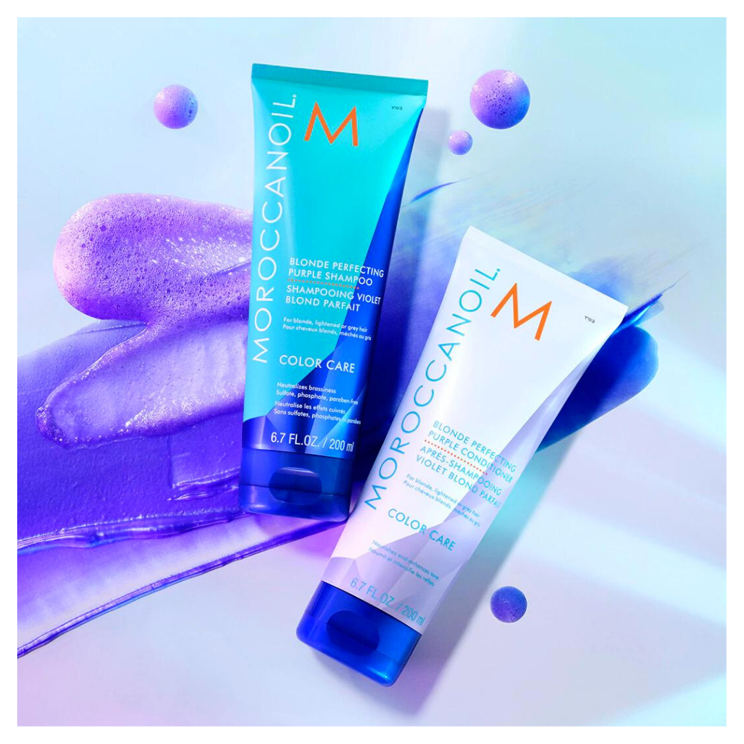 Acondicionador Moroccanoil Violeta 200ml Rubios Perfectos - Imagen 3