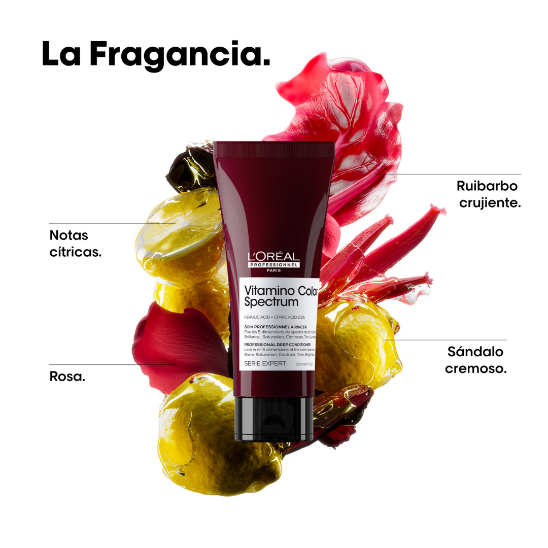 Acondicionador Intensivo para Proteger el Cabello con Color VITAMINO COLOR SPECTRUM L’Oreal Serie Expert 200ml - Imagen 3