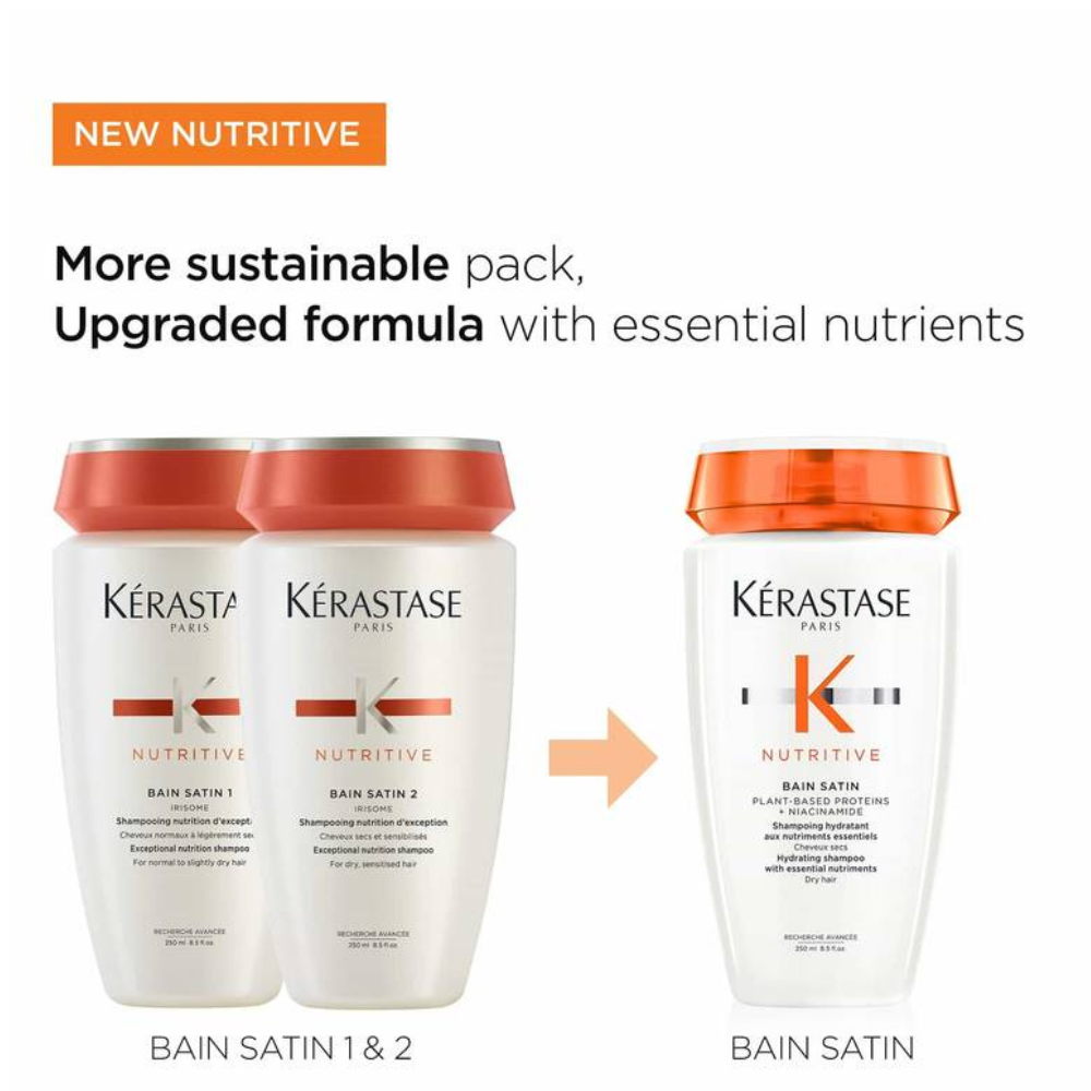 Shampoo Hidratante y Nutritivo Bain Satin Kérastase 250ml Cabello Seco - Imagen 3