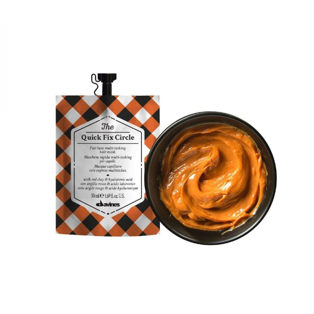 Mascarilla Nutritiva e Hidratante con Acido Hialurónico Davines Quick Fix Circle 50ml - Imagen 3