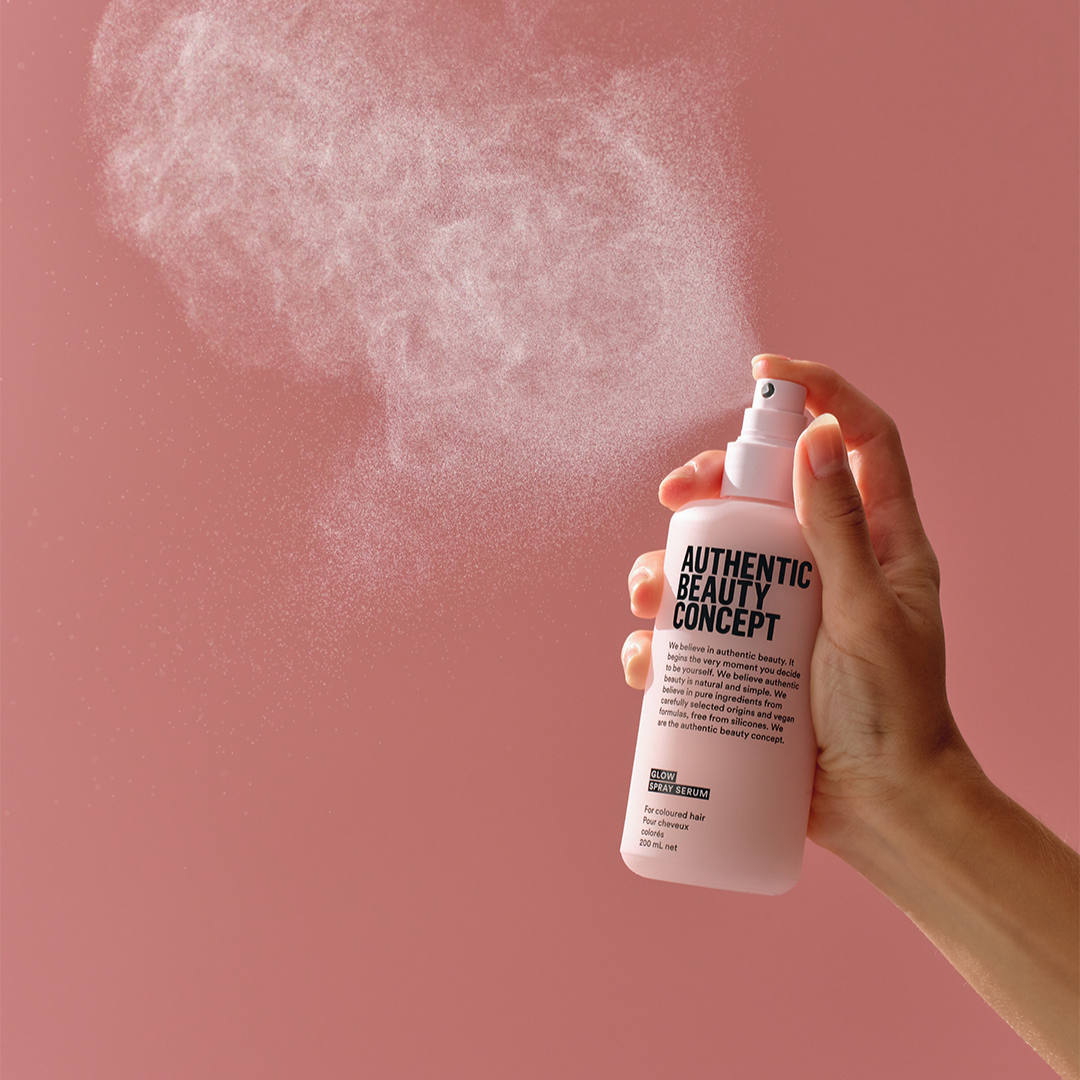 Suero en Spray con Protección Térmica y Filtro UV Glow Spray Serum Authentic Beauty Concept 200ml - Imagen 4