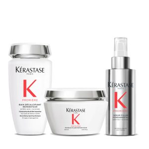Rutina para Reparar y Proteger Cabello Dañado de Medio a Grueso Première Kérastase (Anti Frizz)