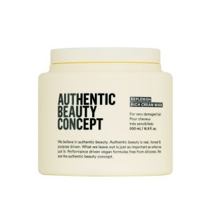 Mascarilla Rich para Reparar el Cabello Dañado de Medio a Grueso Replenish 500ml Authentic Beauty Concept (Nueva Formula)