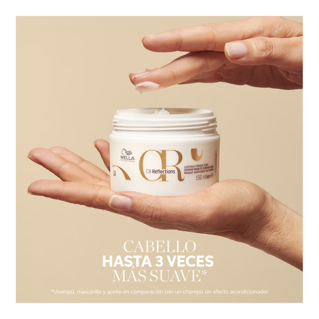Mascarilla Hidratante Luminosa Wella Oil Reflections 150ml - Imagen 3