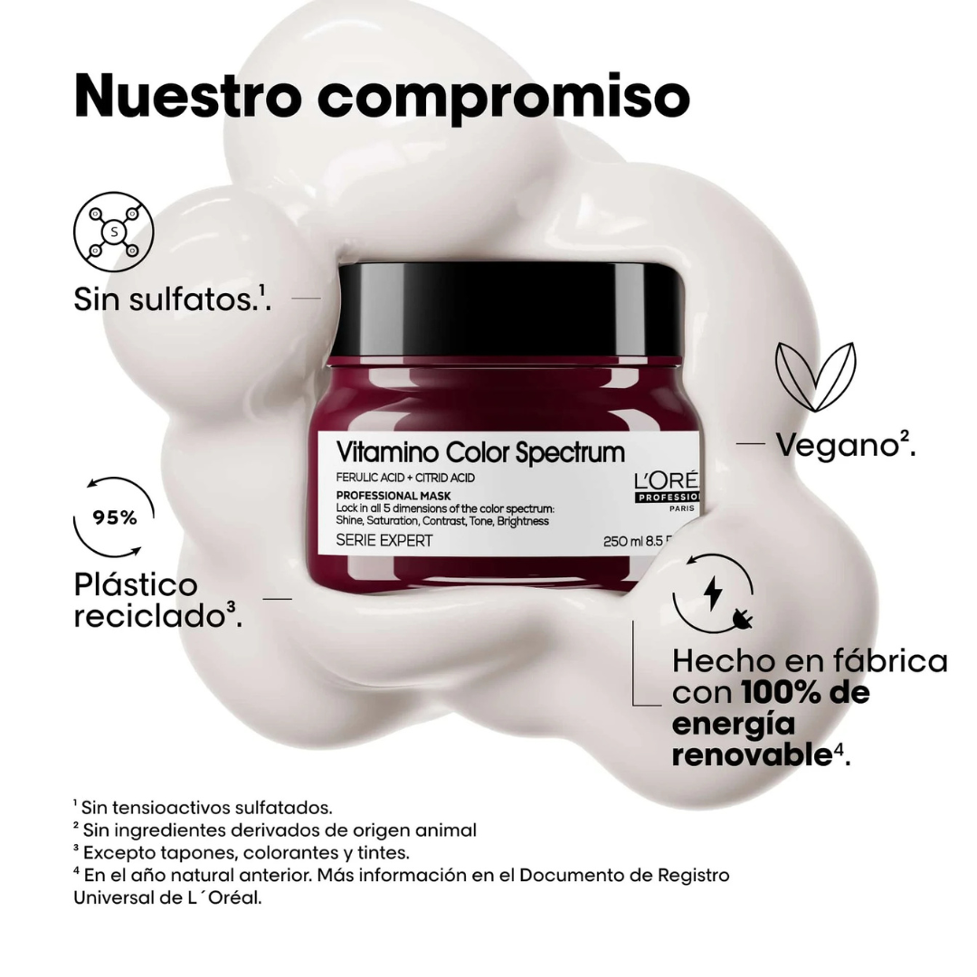 Mascarilla Intensa para Proteger y Prolongar el Color VITAMINO COLOR SPECTRUM L’Oreal Serie Expert 250ml - Imagen 7