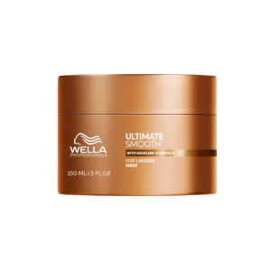 Mascarilla Intensa Suavizante y Nutritiva para Cabello Seco, Indisciplinado y sin Brillo Wella Ultimate Smooth 150ml (Paso 2)