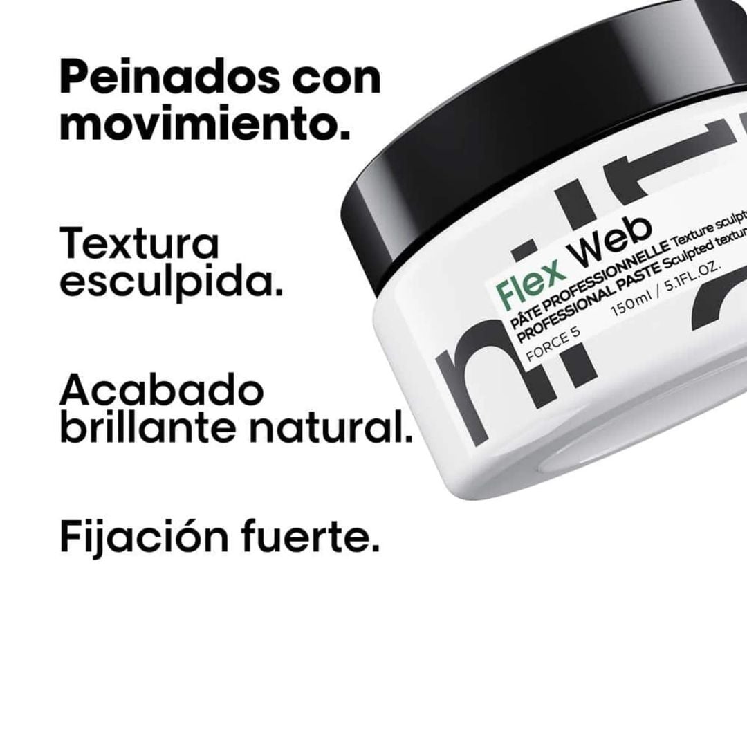 Cera Flex Web Fuerza 5 L'Oreal Tecni.Art 150ml Moldeadora Capilar - Imagen 3