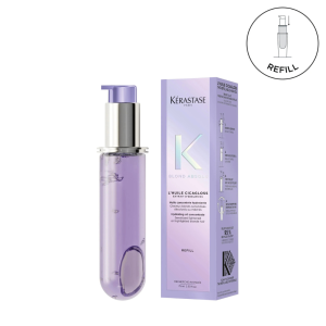Repuesto Aceite Termo Protector, Hidratante y Fortalecedor para Cabello Rubio Decolorado Kerastase Blond Absolu L´Huile Cicagloss 75ml