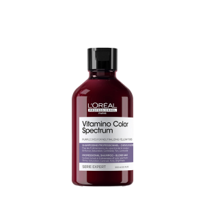 Shampoo Morado para Neutralizar Tonos Amarillos VITAMINO COLOR SPECTRUM L’Oreal Serie Expert 300ml