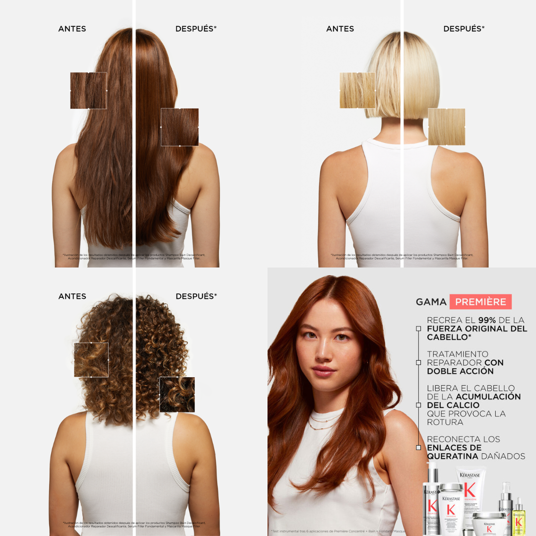 Shampoo Reparador Descalcificante Kérastase Première Bain Décalcifiant Réparateur 500ml - Imagen 4
