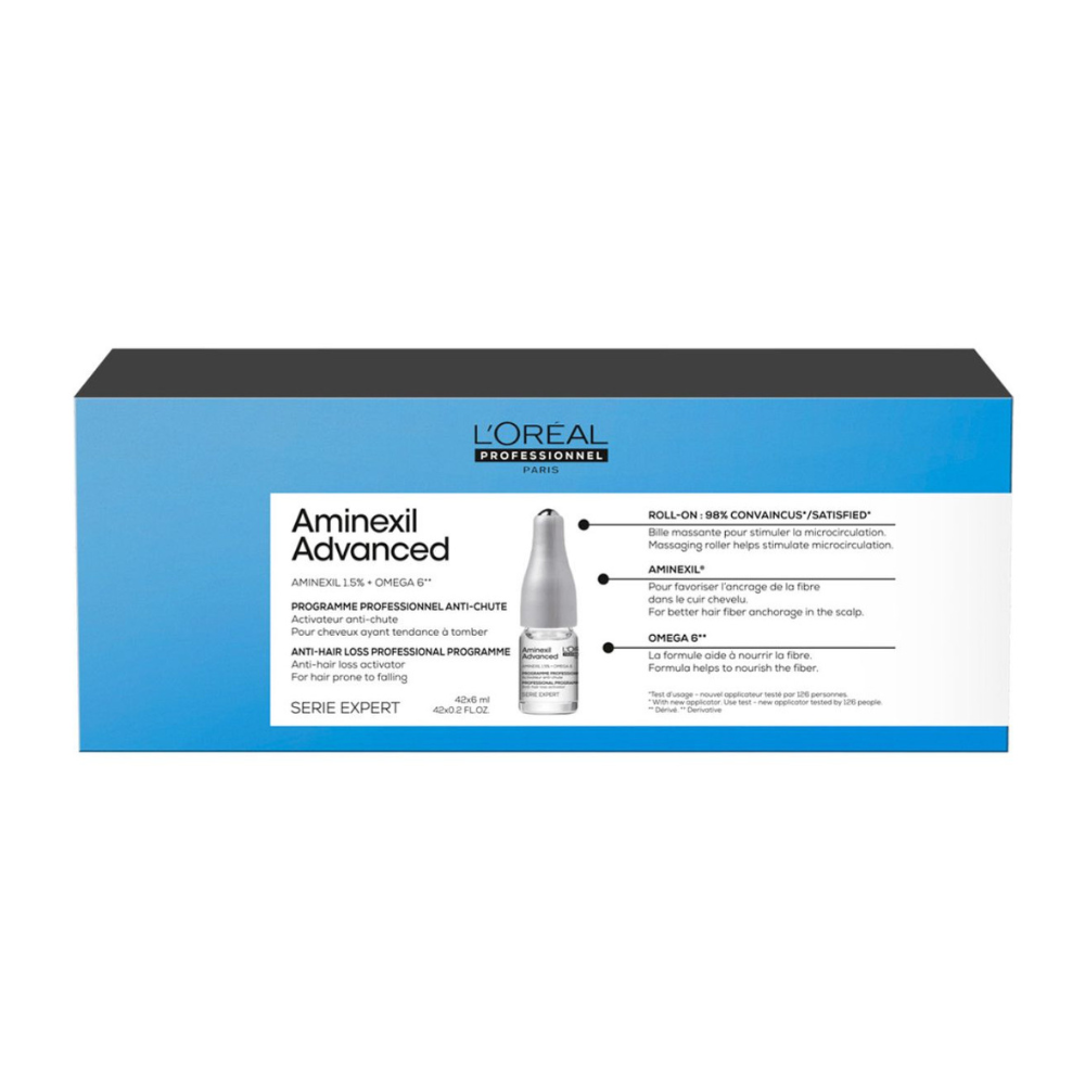 Ampollas Anti-Caída Aminexil Advanced de L'Oreal 10x6ml - Imagen 3