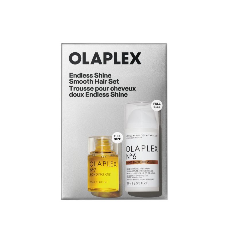 Rutina Anti Frizz Brillo y de Protección Térmica Endless Shine Smooth Hair Set OLAPLEX Nº 6 100ml y Nº 7 30ml - Imagen 2