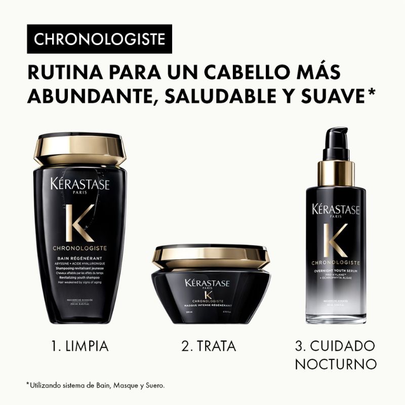 Sérum Capilar Nocturno Rejuvenecedor Kérastase Chronologiste 90ml - Imagen 6