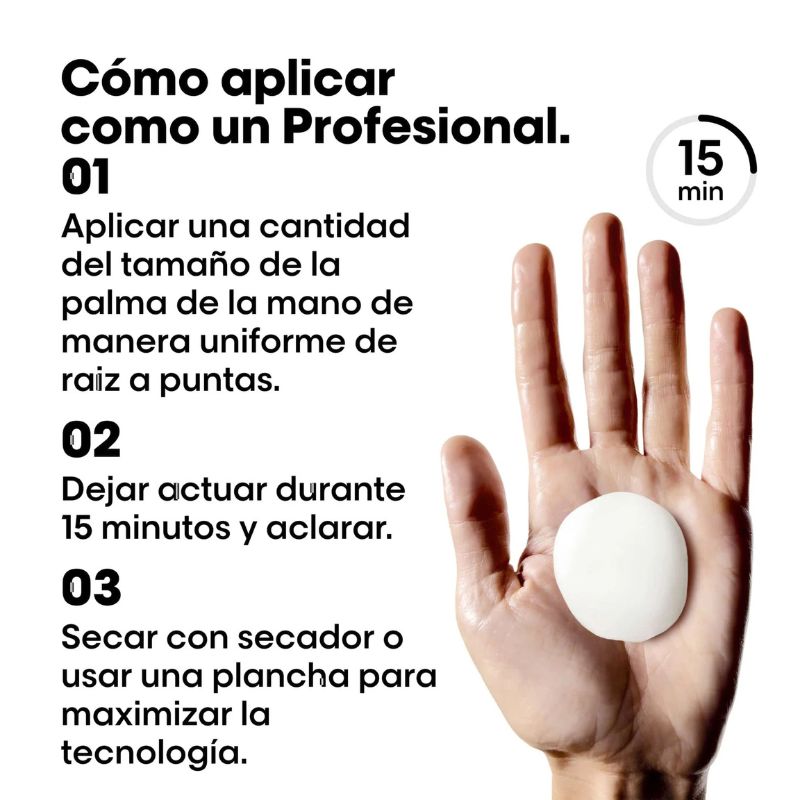 Tratamiento Anti Frizz Smooth Transformer Keratin Alpha Sleek L’Oreal Serie Expert 200ml (No es Acondicionador) (Paso 2) - Imagen 3