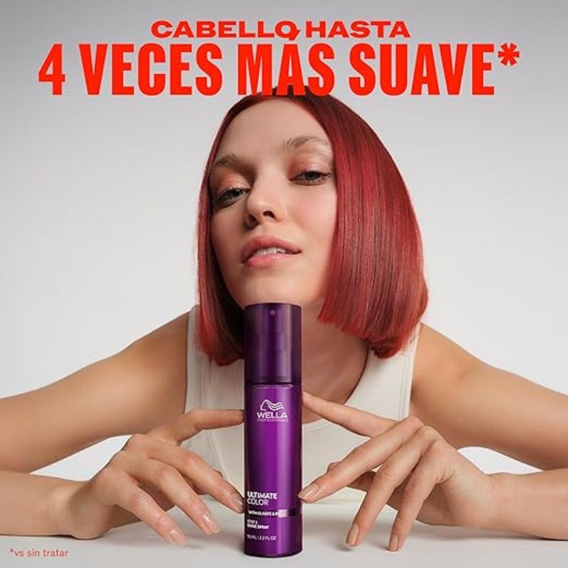 Spray de Brillo y Protección de Color Wella Ultimate Color 95 ml (Paso 3) - Imagen 2