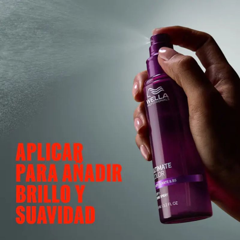 Spray de Brillo y Protección de Color Wella Ultimate Color 95 ml (Paso 3) - Imagen 3