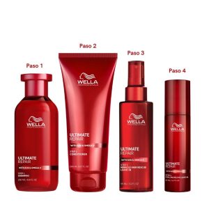 Rutina para Reparar Cabello muy Dañado Wella Ultimate Repair (De Finos a Medios)