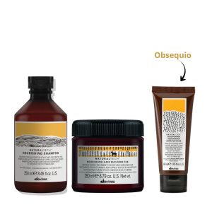 Set Reparación Completa para Cabello Seco y Dañado Davines NOURISHING + Mascarilla GRATIS 60ml