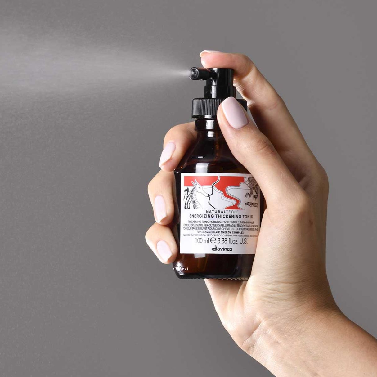 Tónico en Spray Densificador (Engrosador) para Cabello Finos o Frágiles Energizing Thickning Tonic NaturalTech 100ml - Imagen 3