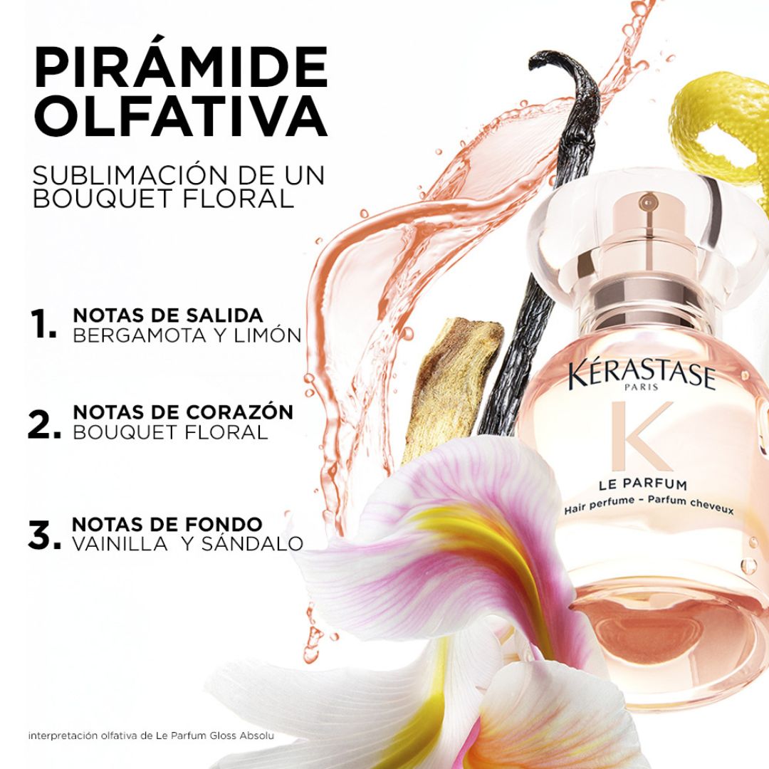 Perfume para el Cabello LE PARFUM Kérastase Gloss Absolu 30ml - Imagen 6