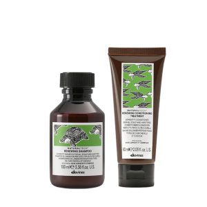Dúo Anti Envejecimiento e Hidratante para Cabello y Cuero Cabelludo Davines Renewing Shampoo NaturalTech (Shampoo 100ml + Acondicionador 60ml)